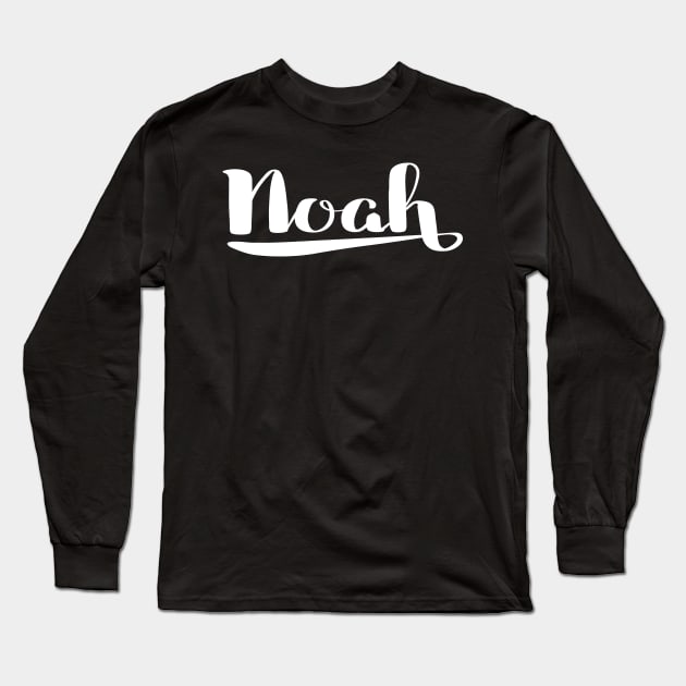 Noah Name Long Sleeve T-Shirt by ProjectX23Red